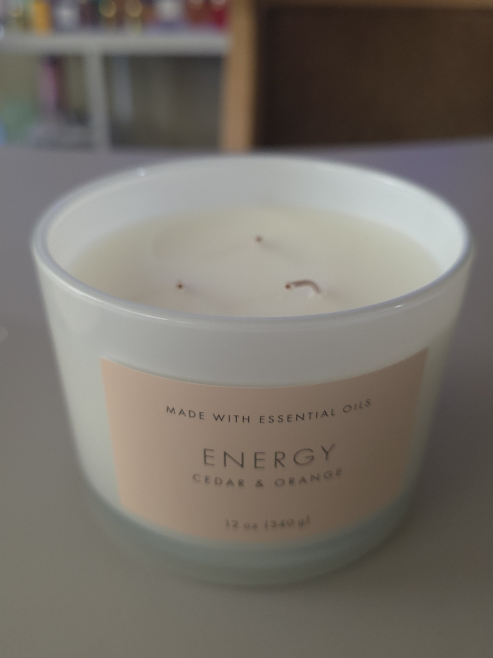 Energy Cedar & Orange Scented Candle